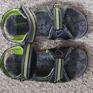 BOYS SONOMA SANDALS 3 MED GREY CAMOUFLAGE